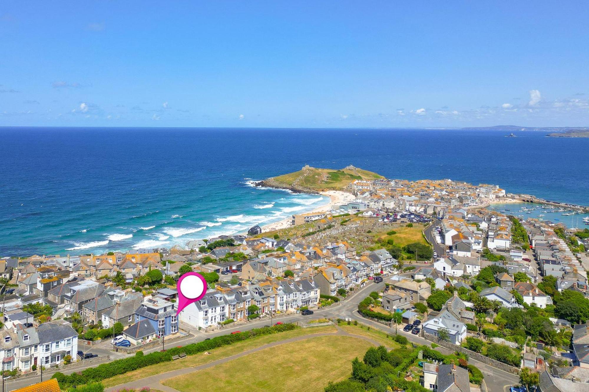 Ferienwohnung Seabreeze 3 - Seaview & Parking St Ives Exterior foto